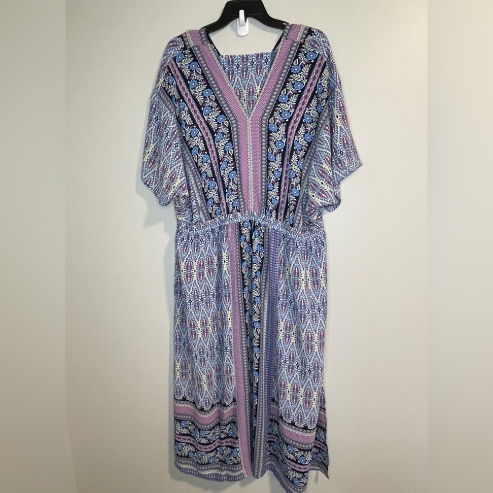 Belle Boho by Kim Gravel Lotus Sunrise Border Maxi Dress